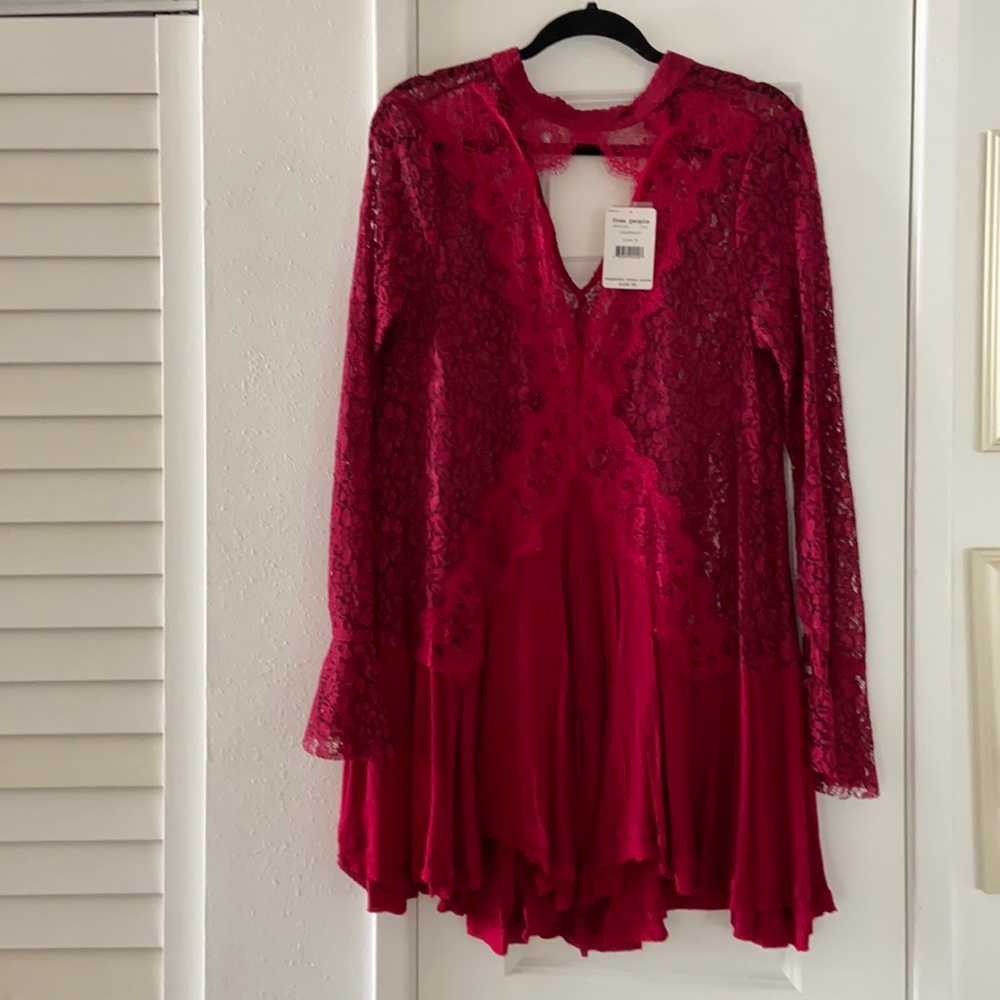 NWT Free People Res Lace Dress M